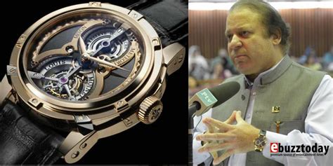 nawaz sharif wrist watch.